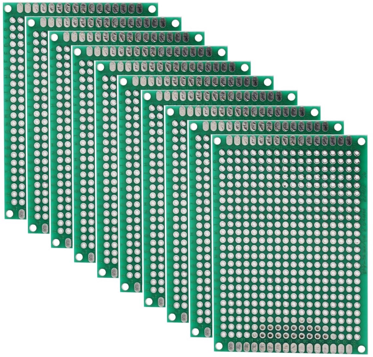Solidchoice - Universele Dubbelzijdige Boards - Lochraster 5 x 7cm Prototype Kits (10 stuks)
