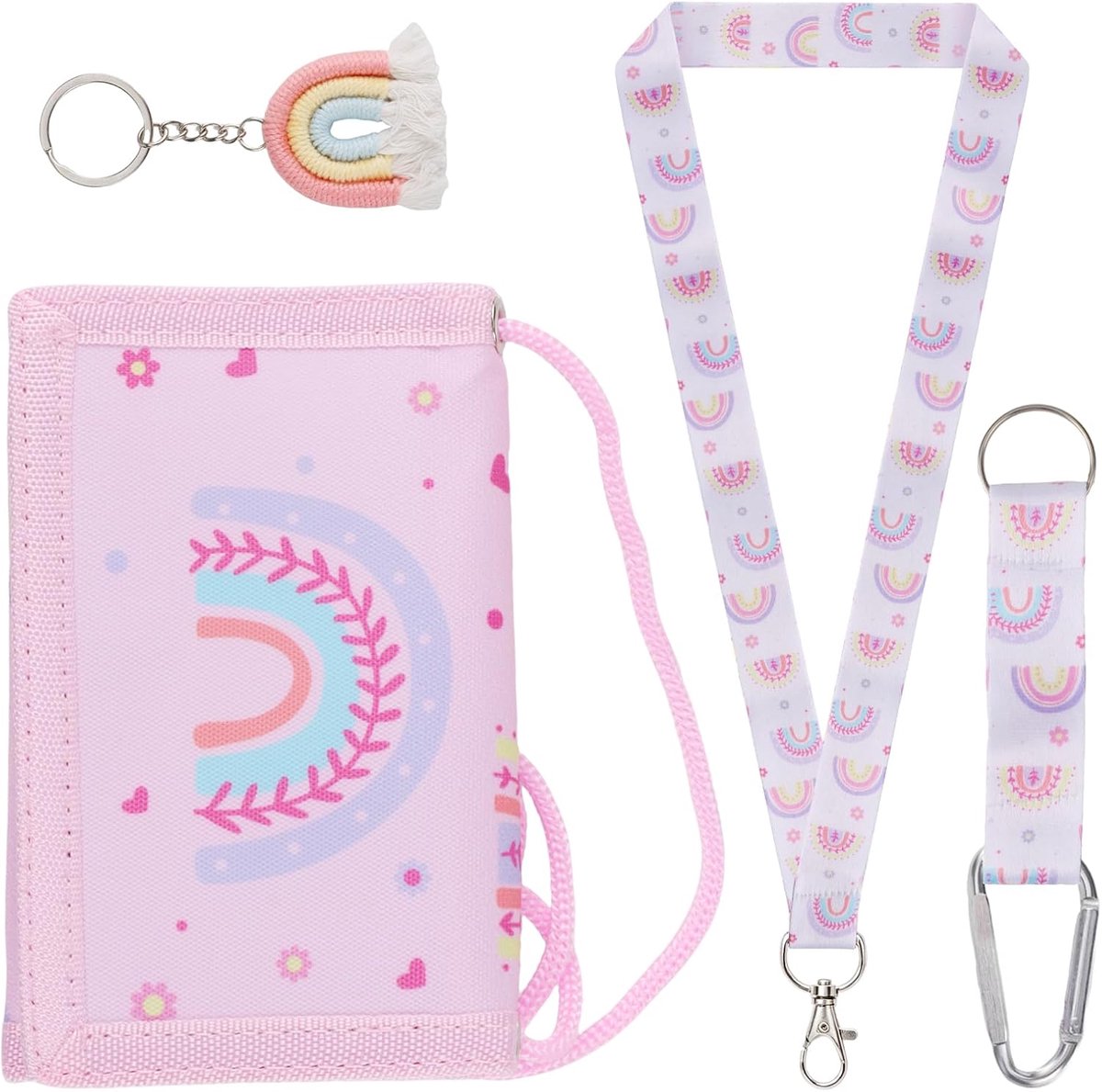 Borsttas voor kinderen - Rainbow drievoudige portemonnee - Gevouwen voor meisjes - ShopVlot