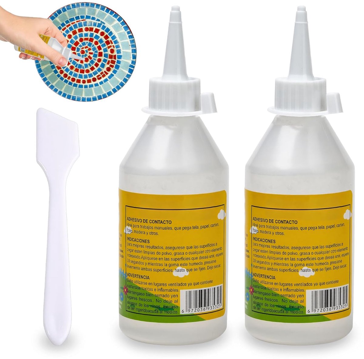 Mosaic lijm 100 ml - transparant - sterke hechting - ideaal voor collages - ShopVlot