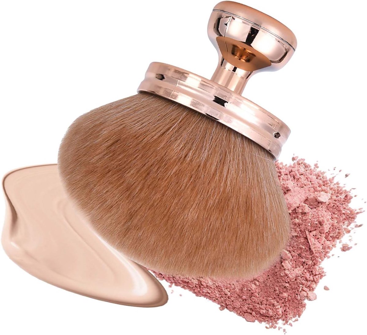 Extra Large Body Makeup Brush, 74mm Wide Kabuki Brush for Self-Tanner, Self Tanning Powder Brush, Makeup Brush for - ShopVlot