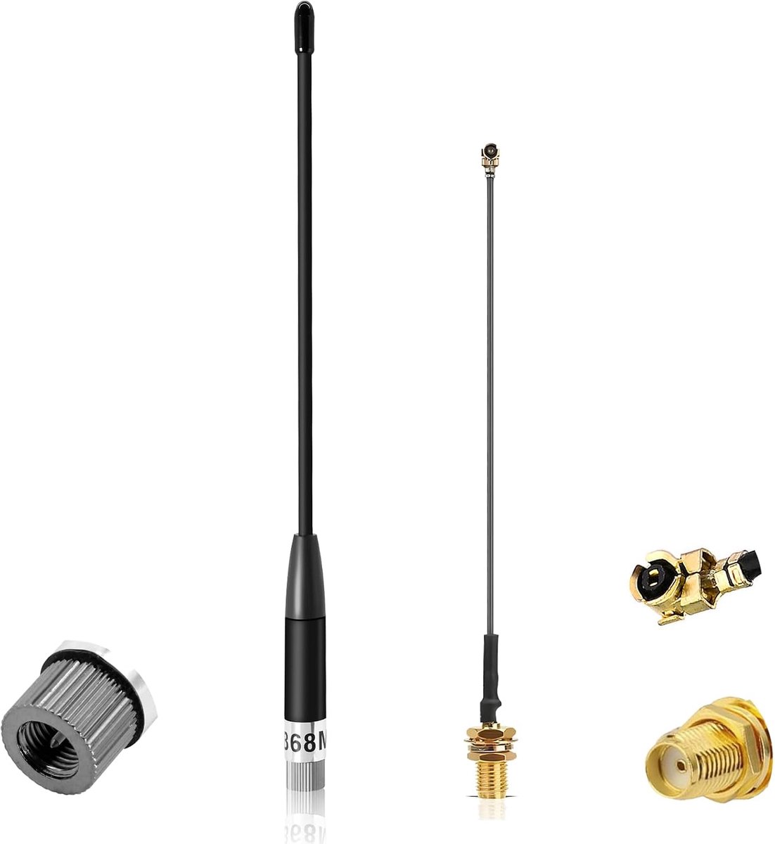 868MHz LoRa Antenna 10dBi for Meshtastic LoRa Long Range Soft Whip Antenna, SMA Male 195mm+ (U.FL IPX) to SMA Female - ShopVlot