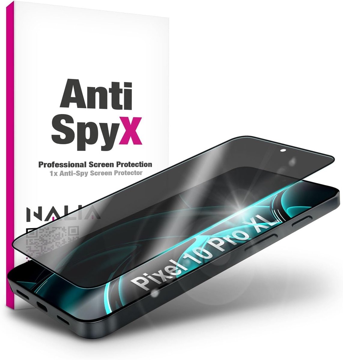 NALIA AntiSpyX Compatible with Google Pixel 10 Pro XL Glass (Discreet Privacy Protection), Tempered 9H Screen - ShopVlot