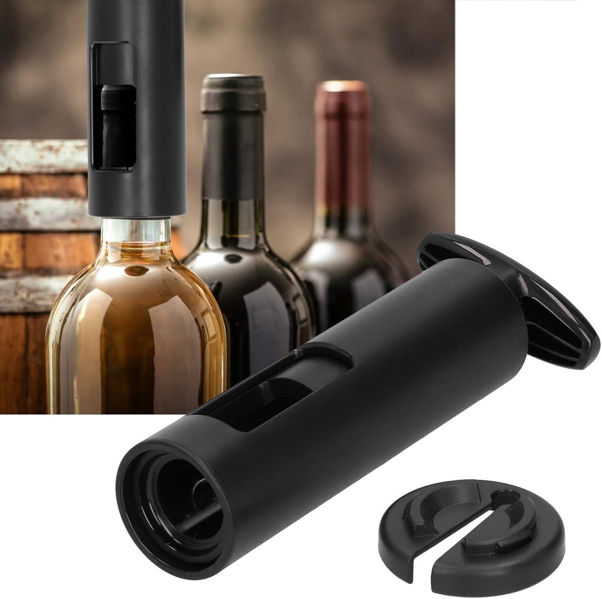 T-Shaped Wine Bottle Opener Corkscrew Set Kitchen And Bar Tools Including Foil Cutter Easy Wine Opening Ideal For Wine - ShopVlot