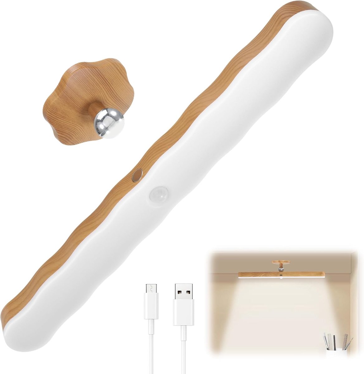 LED Sensor Light, 3 Colour Modes, Dimmable, Cabinet Light with Motion Sensor, Cabinet Light, Cabinet Light, LED Strip - ShopVlot