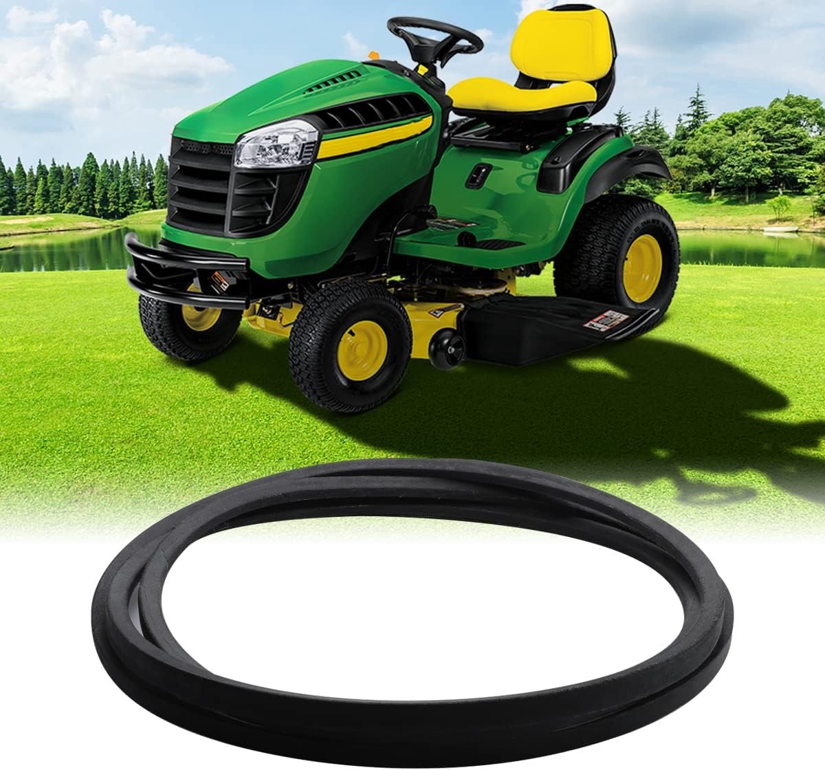GX20072 Lawn Mower Deck Replacement Rubber Straps Fit John Deere LA105 LA110 LA115 - ShopVlot