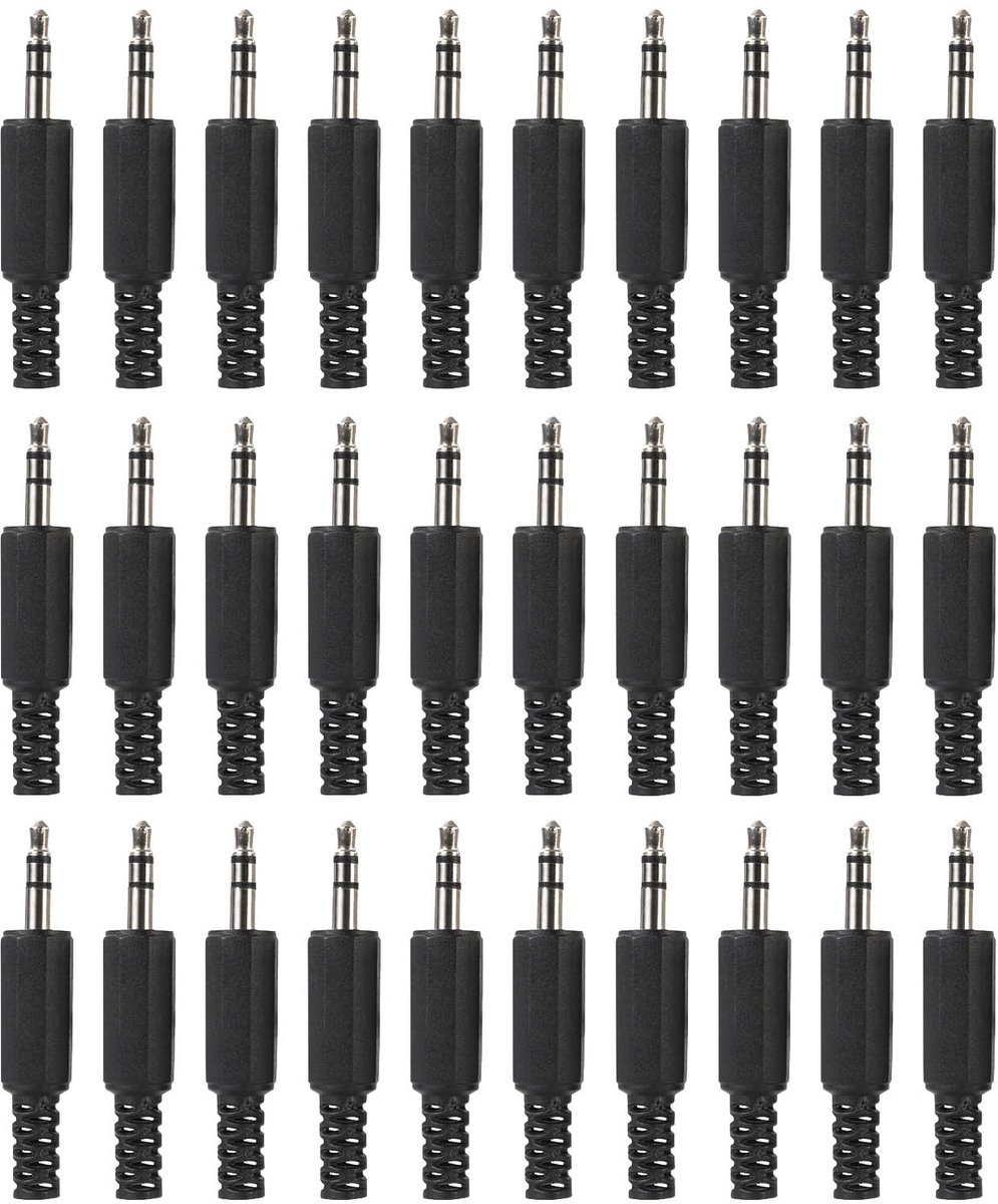 3.5mm stereo vervangplug - TRS 3-polig - audio kabelconnector - ideaal voor hoofdtelefoon reparatie - ShopVlot