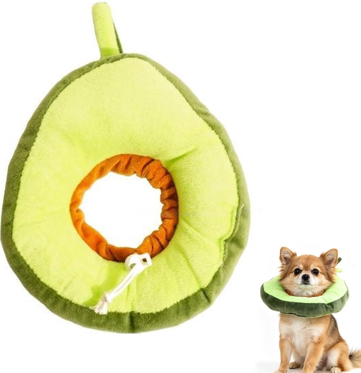 Kattenhalsband likbescherming L - Avocado groen - Zacht materiaal - Bevorderd genezing - ShopVlot