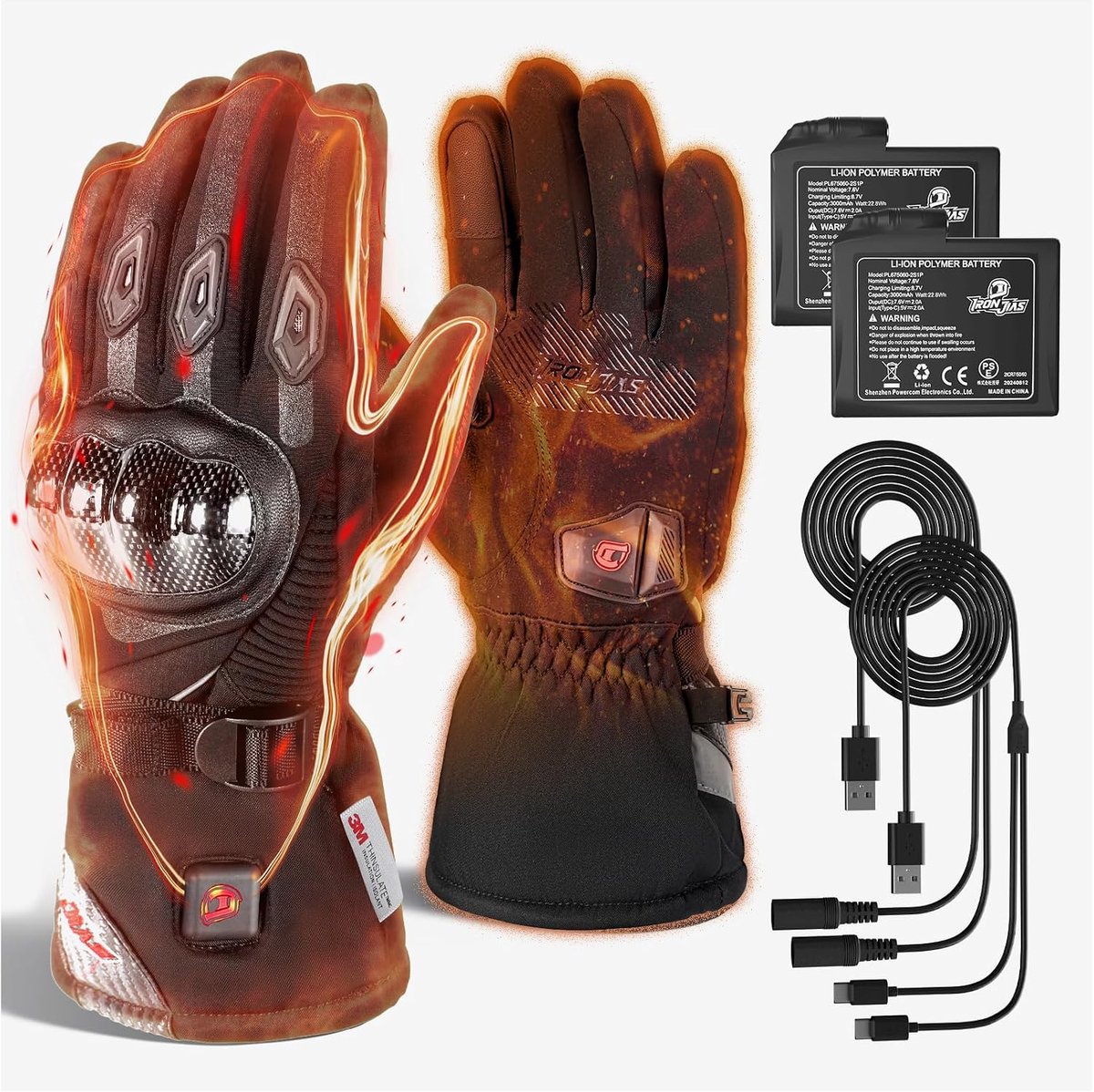 Verwarmde Handschoenen Motor Winter Mannen M - 2 Power Modi - Snel Verwarmend - Ideaal voor Lange Rit - ShopVlot