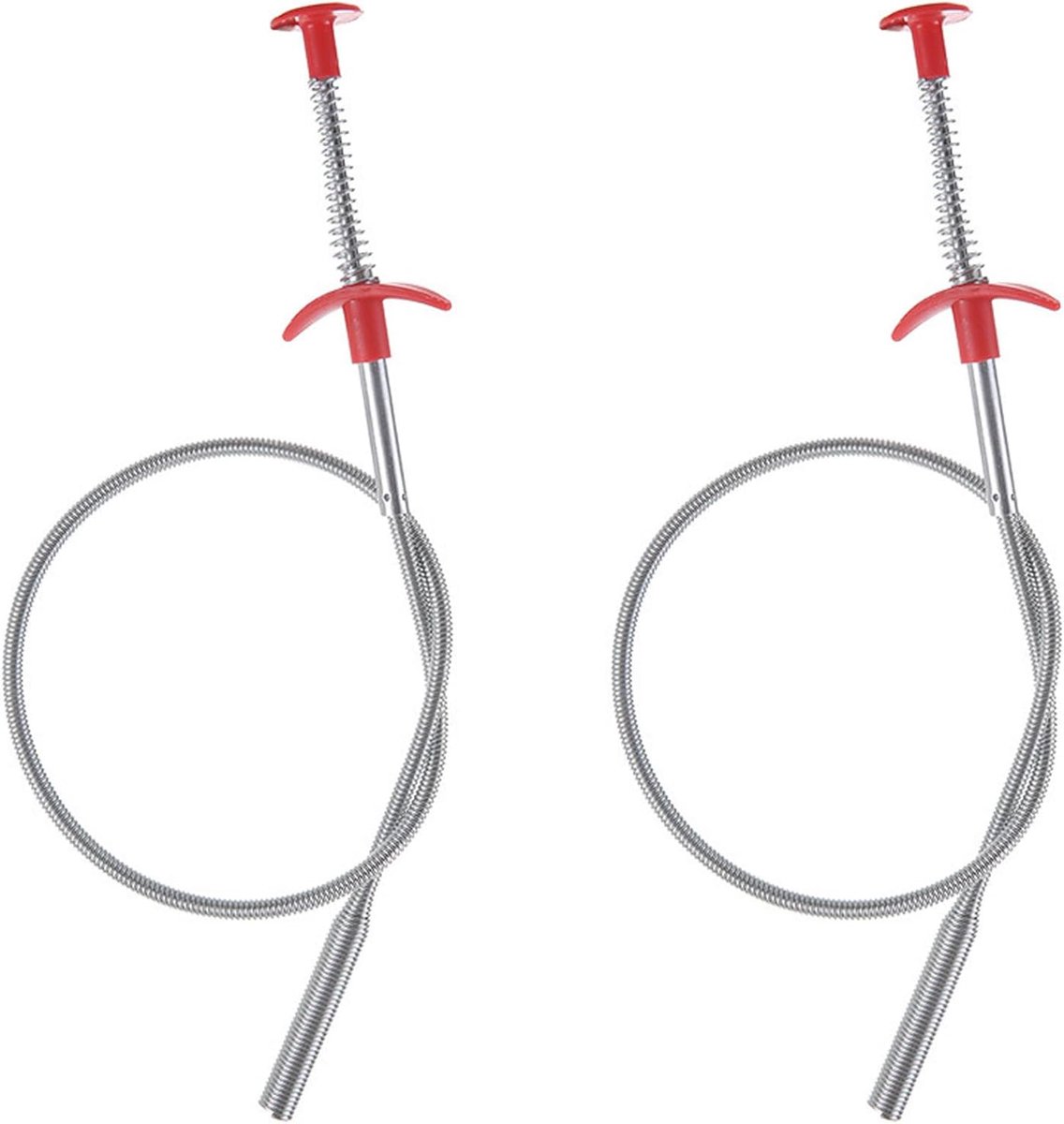 Afvoer reinigingsgereedschap 60cm - flexibele staal kabel - krachtige verstoppingsoplossing - ShopVlot