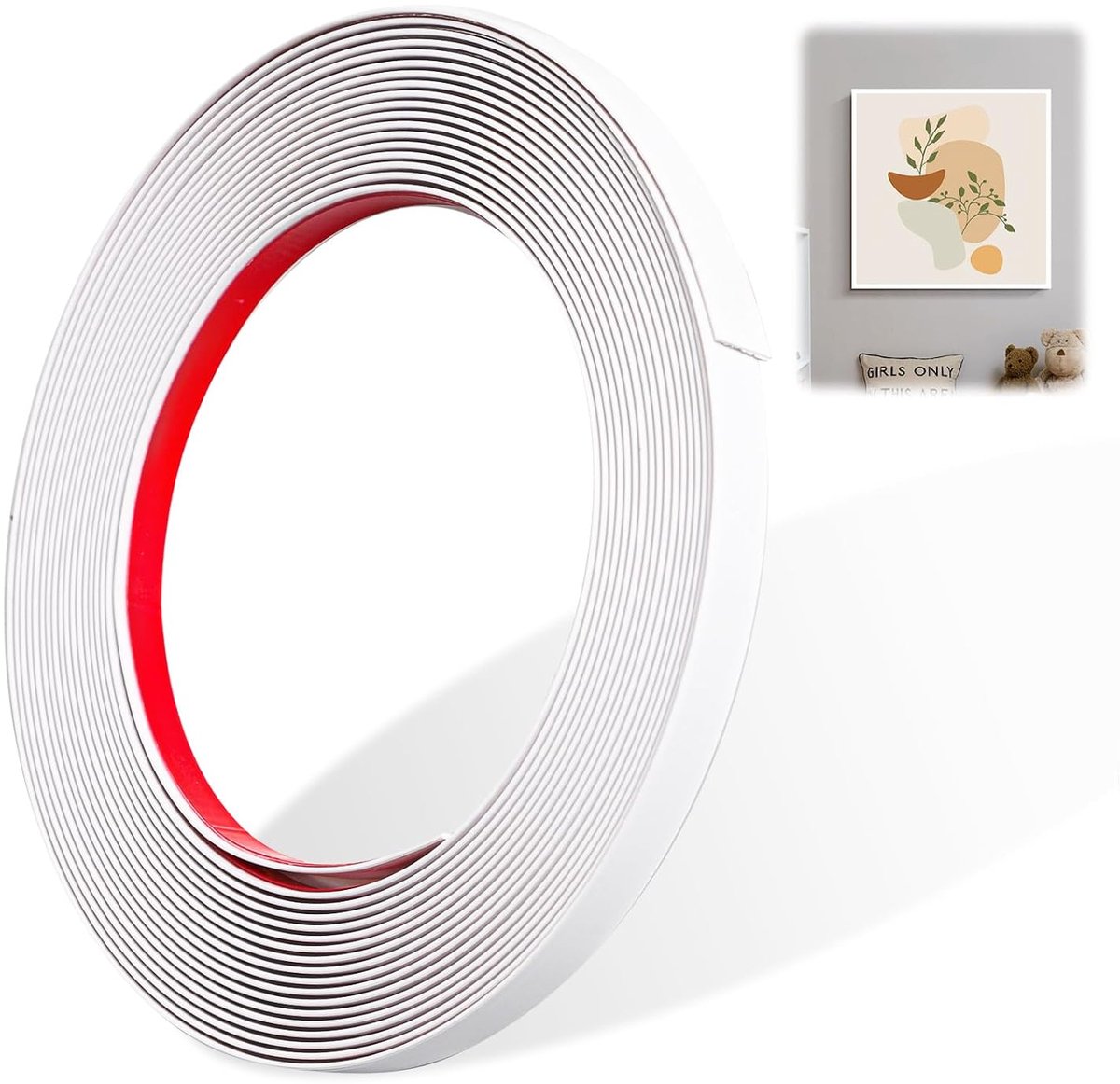Decoratieve Molding 7 m x 1 cm - Flexibel Zelfklevend PVC - Waterdicht en Vochtbestendig - ShopVlot