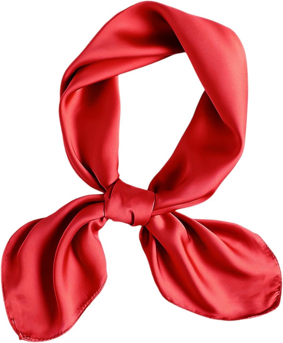 Sjaal 70x70cm - Zijdeachtig - Lichtgewicht Rood - Perfect voor elke outfit - ShopVlot