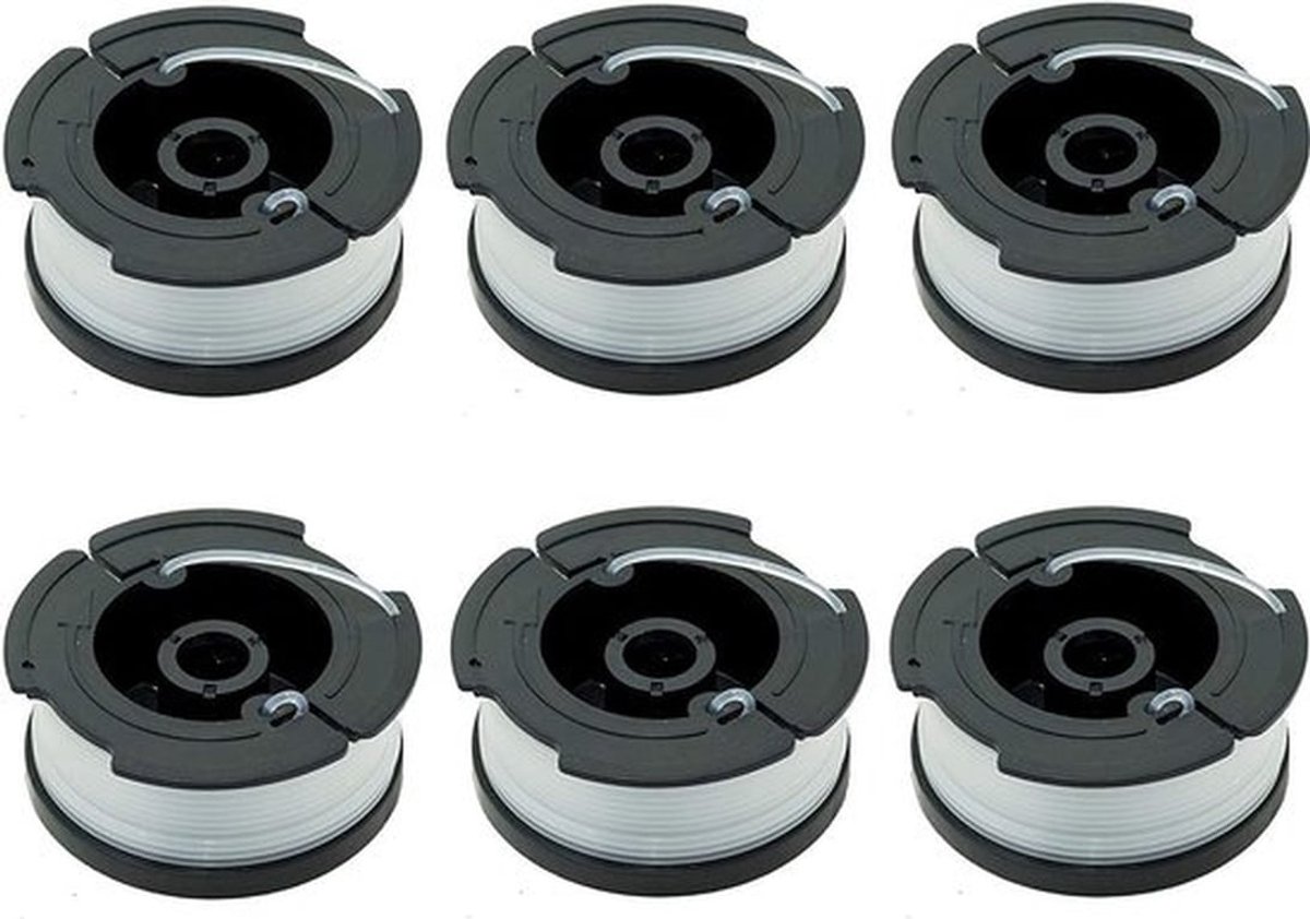 Set van 6 spoelen - A6481 - A6485 - Geschikt voor Black Decker-snarentrimmer