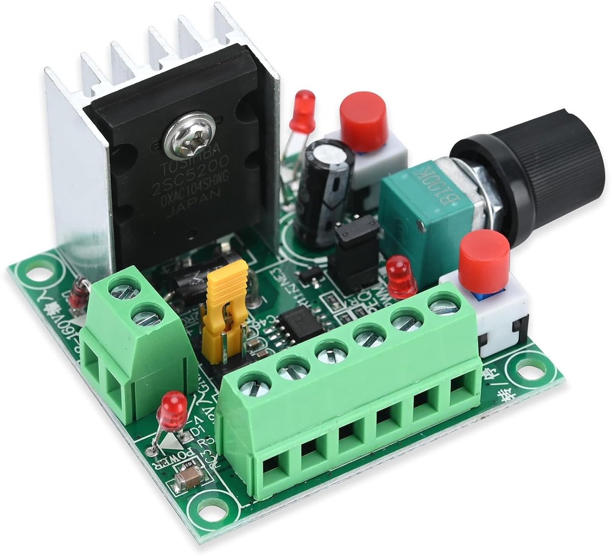 Stepper Motor Drive 5-12V/15-160V - PWM Regelaar - Vooruit/Achteruit - Perfect voor Precisiebeweging - ShopVlot