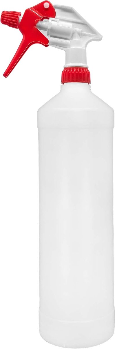 Sprayfles 1 Liter - Chemisch bestendige pomp - Voor schoonmaakmiddelen en olie - Efficiënt tot de laatste druppel - ShopVlot