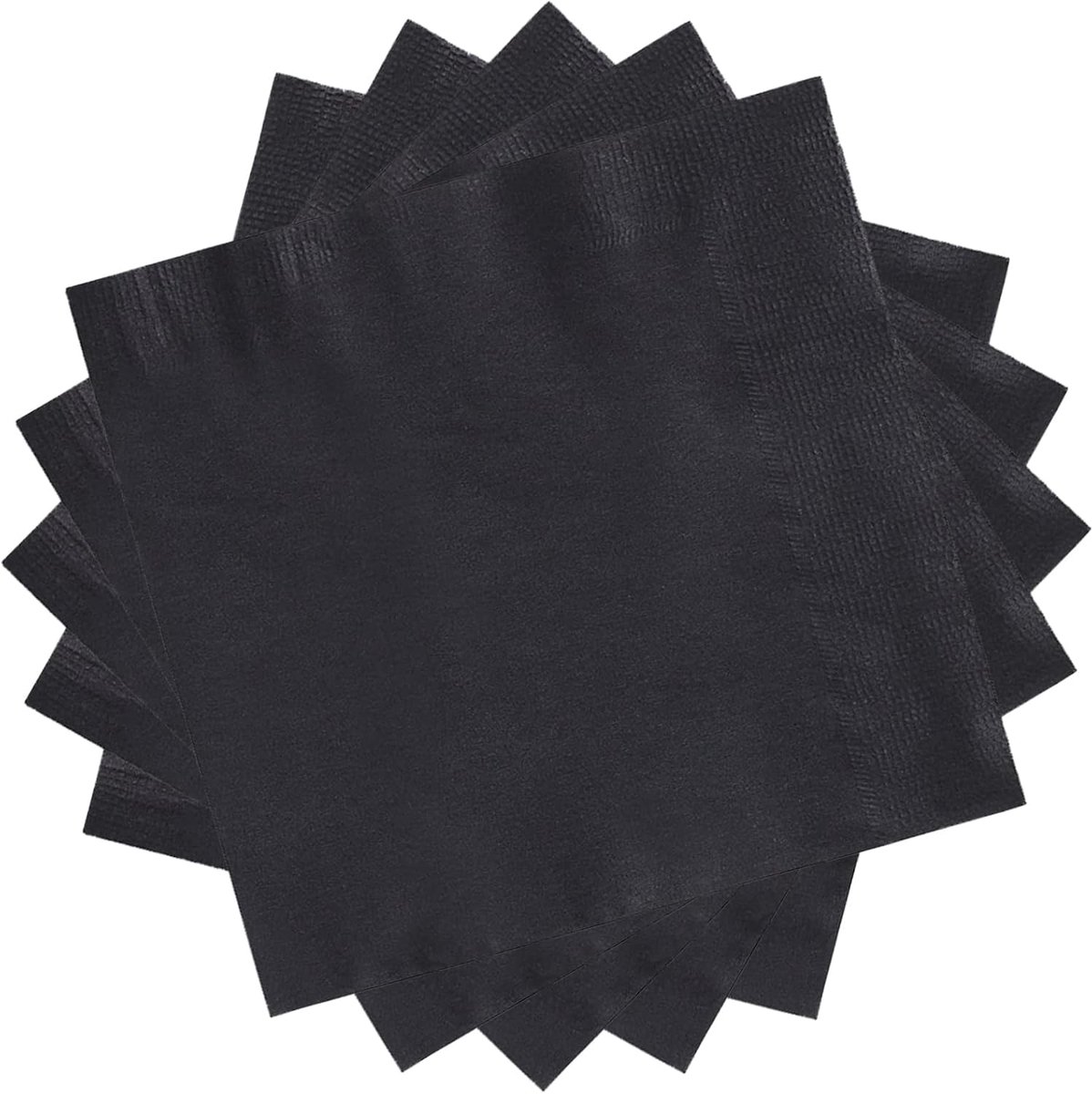 Papieren Servetten 20 Stuks - Zwart - Stevig Materiaal - Perfect voor Feesten - ShopVlot