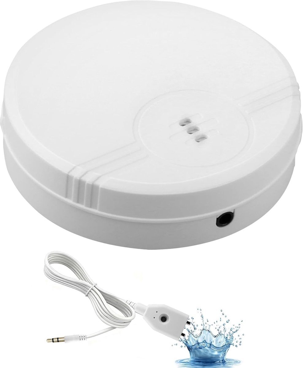Waterlekkagedetector - 135 dB alarm - 105 cm afneembare kabel - voorkomt waterschade in huis - ShopVlot