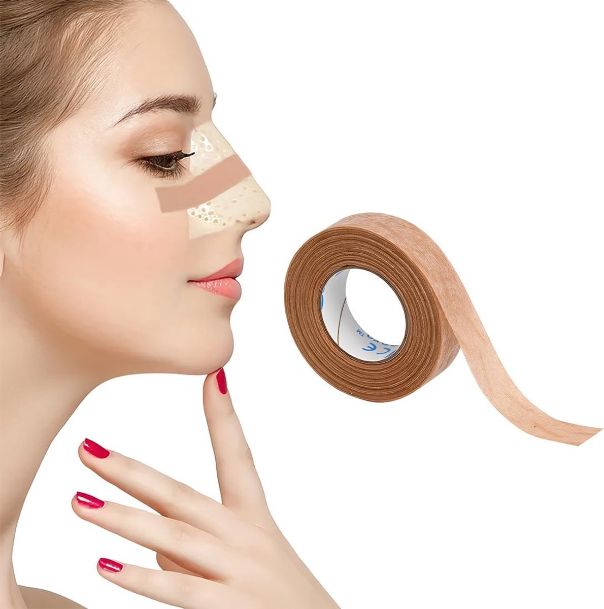 Chirurgische plakband 1,25 cm x 9,1 m - microporeus en flexibel - Beige - ideaal voor gevoelige huid - ShopVlot