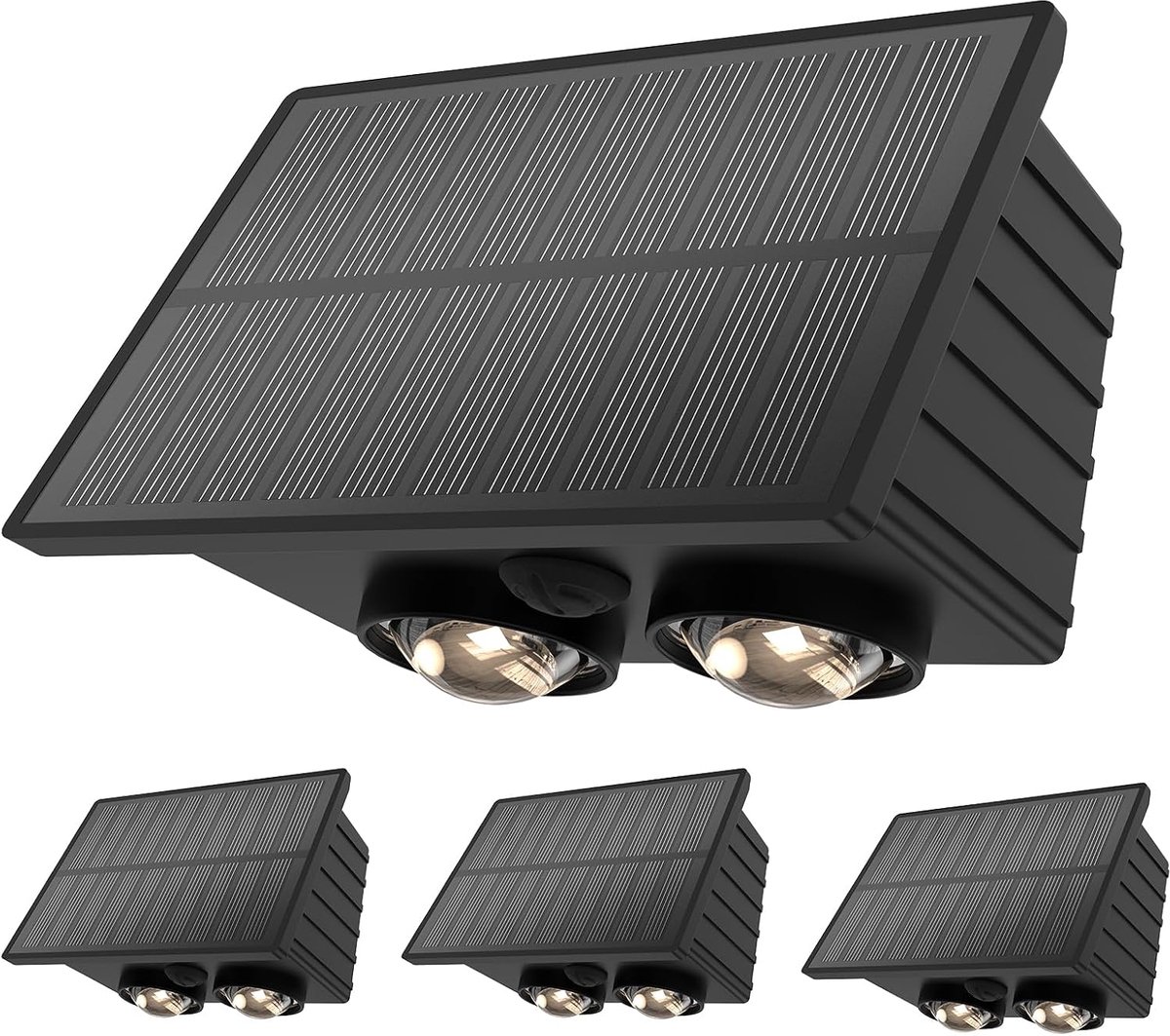 Buiten Solar Lamp met Bewegingssensor - 3 Lichtstanden - 3 Kleurtemperaturen - Ideaal voor Tuinverlichting - ShopVlot