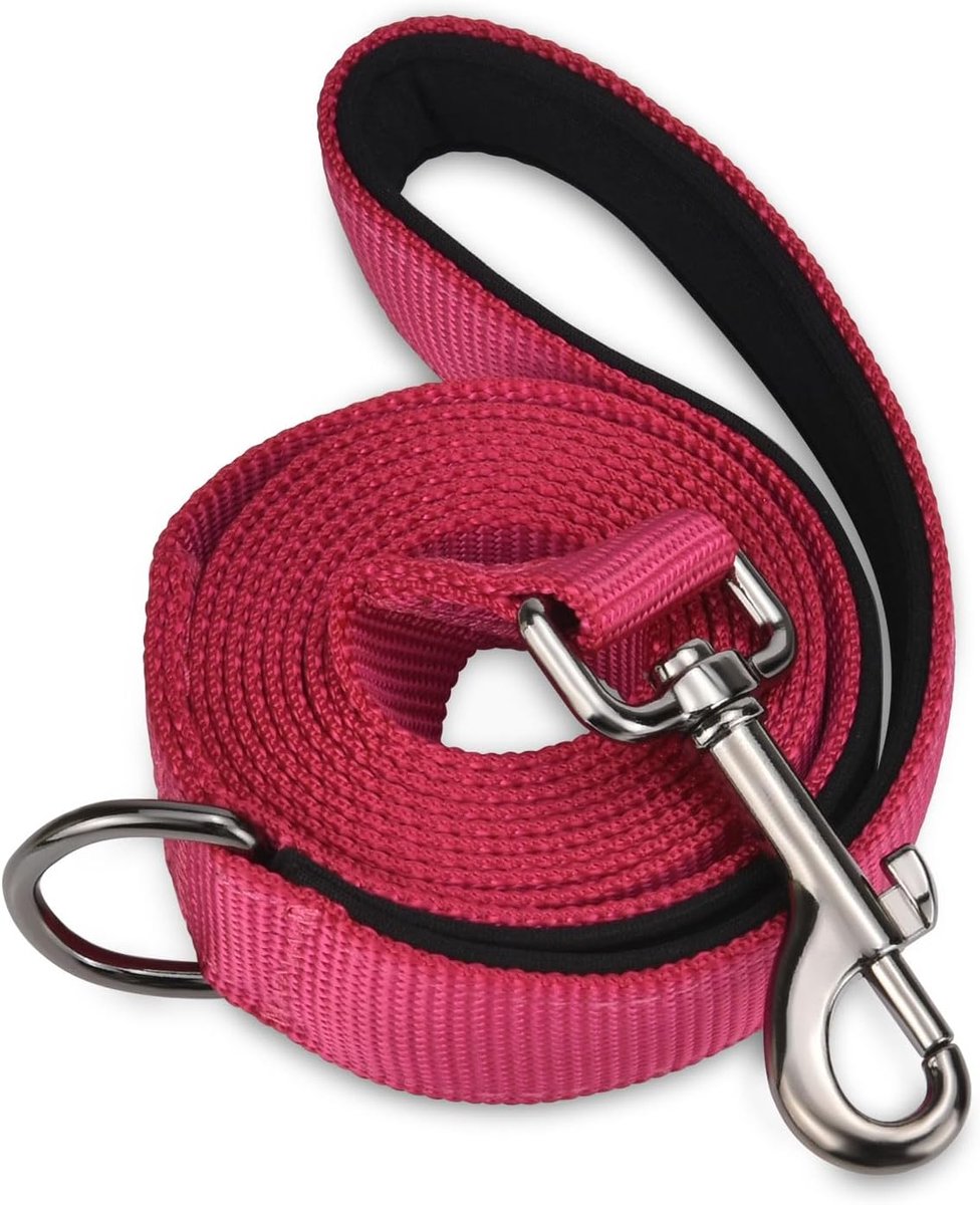 Hondenriem met zachte handgreep - nylon met padding - drukverlichting voor je hand - ShopVlot