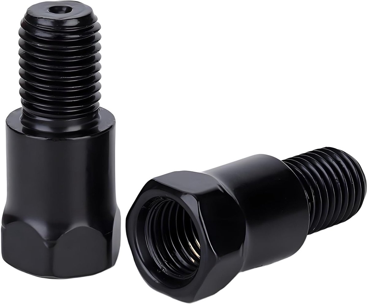 Motorcycle Mirror Adapter M10 Right Thread on M10 Left Thread Scooter Mirror Adapter M10 to M10 (2 PCS) - ShopVlot