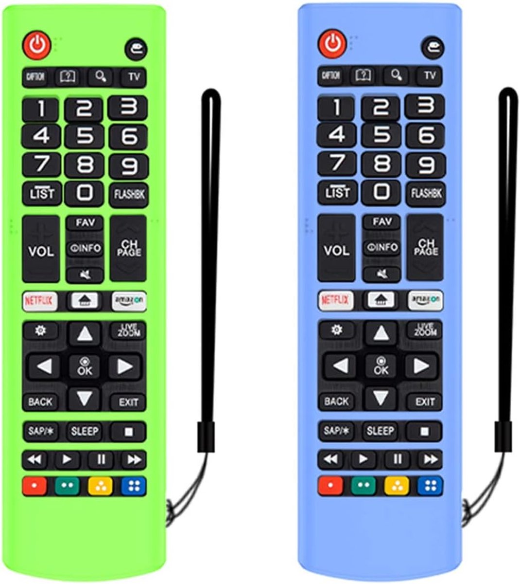 2 Pcs Silicone Protective Case for LG AKB75095307 AKB75375604 AKB74915305 Remote Control, Anti-loss Protective Cover - ShopVlot