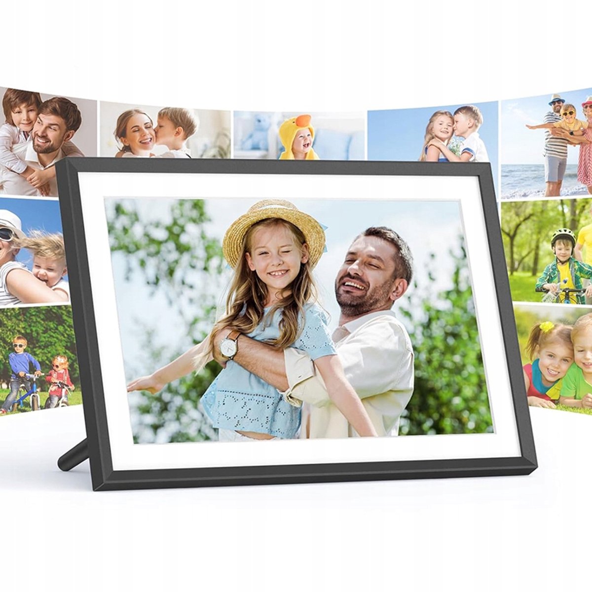 Digitale Fotolijst - Smart Fotolijst - Digitale Fotokader - 10,1 inch - IPS Touchscreen - Foto's en Video's - Weer & Klok - 32GB - WiFi & Uhale App - Voor Thuis en Cadeau