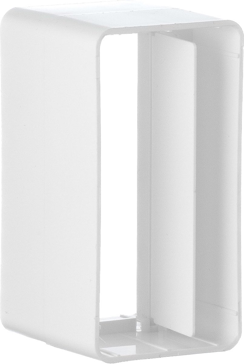 Duct connector 220 x 55 mm - vlak kanaal met terugslagklep - voorkomt luchtstroom omkering - eenvoudig te monteren - ShopVlot