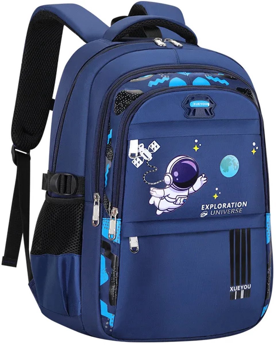 Casalora Rugtas - Astronauten Rugzak - Schooltas Ruimte Thema - School Student Voor Jongen - Waterdichte - Geschikt voor groep 3–4 van de basisschool