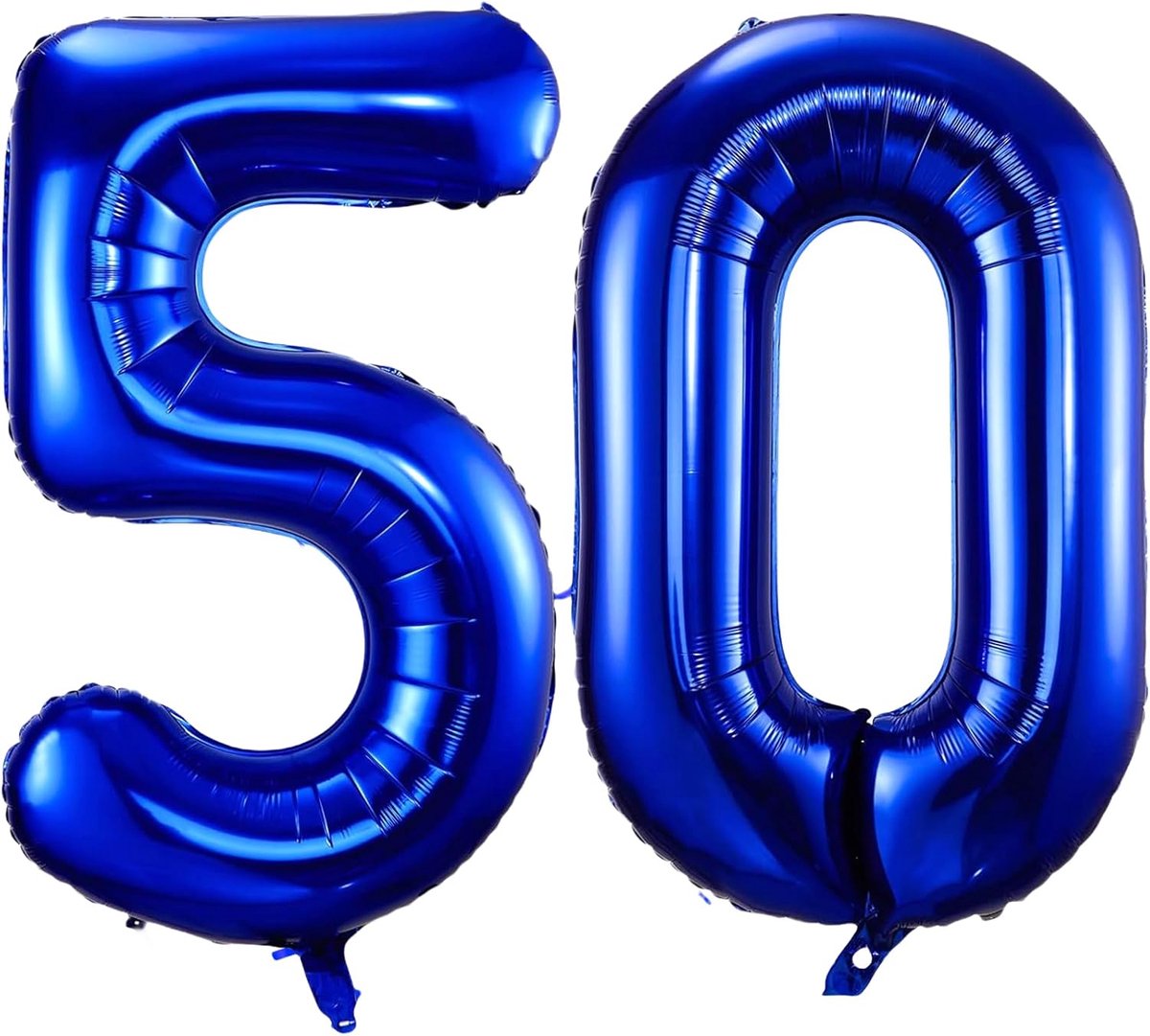 Number 50 Balloon Navy Blue Number 50 Balloons 40 Inch Large Self Inflating Foil Balloons Number 50 Navy Blue 50 - ShopVlot