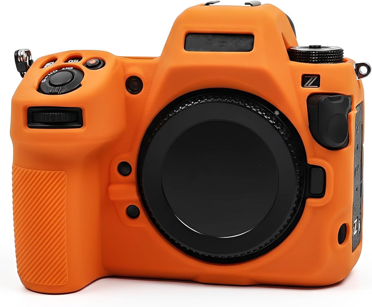 Protective Camera Case Compatible with Nikon Z8, Custom Silicone Case, Compact Lightweight Carrying Case, orange - ShopVlot