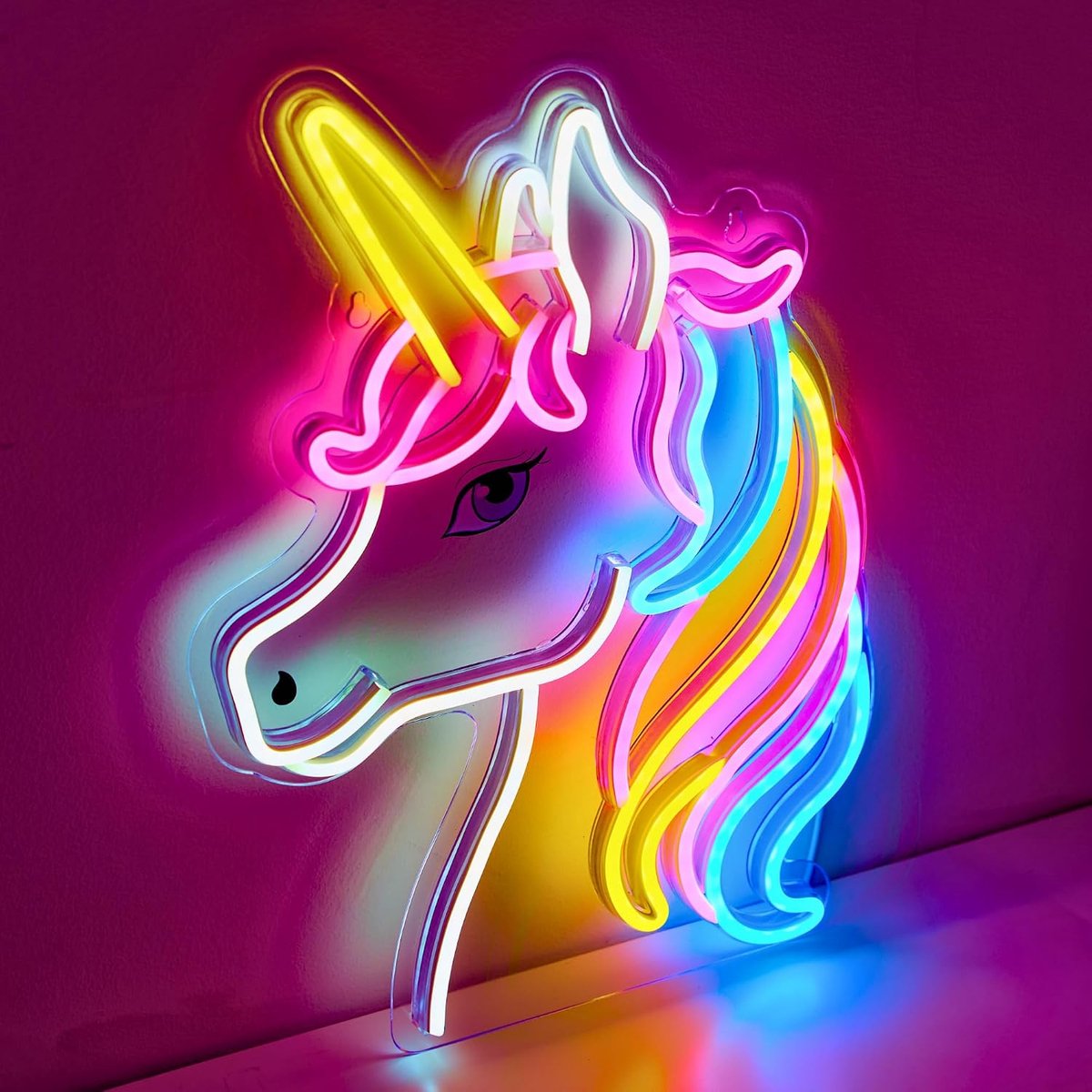 Unicorn Neon Sign LED Lights Lamp, Animals Boys Room Decoration - ShopVlot