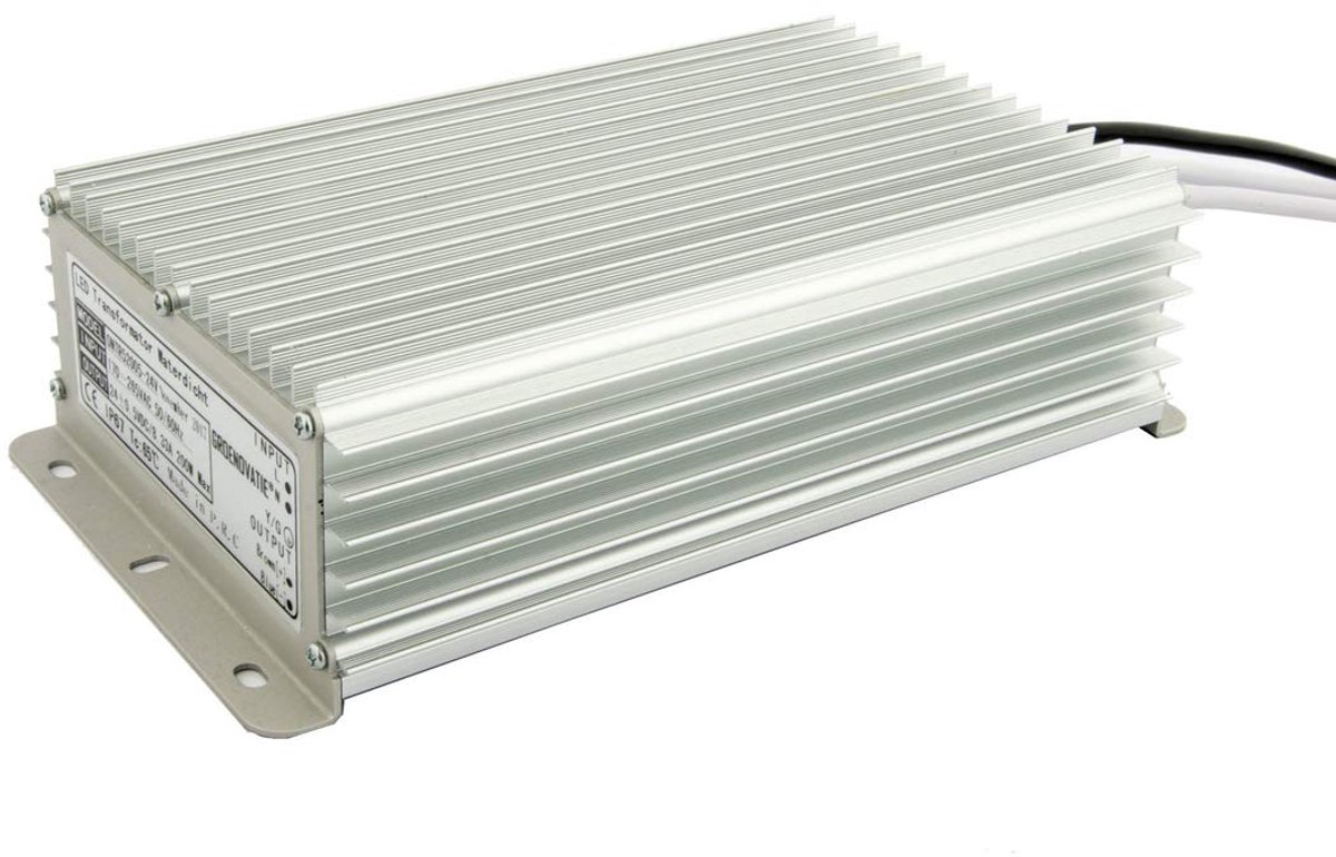 LED Transformer 12V, Max. 200 Watt, Waterproof IP67 - ShopVlot