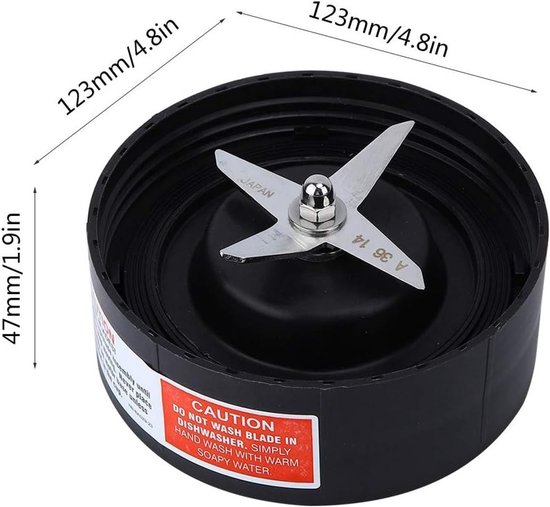 Krachtige 1700W Extractor Mes voor Mixers - Vervangingsonderdelen voor Juicers en Keukenapparatuur, Geschikt voor Diverse Modellen — afbeelding 3