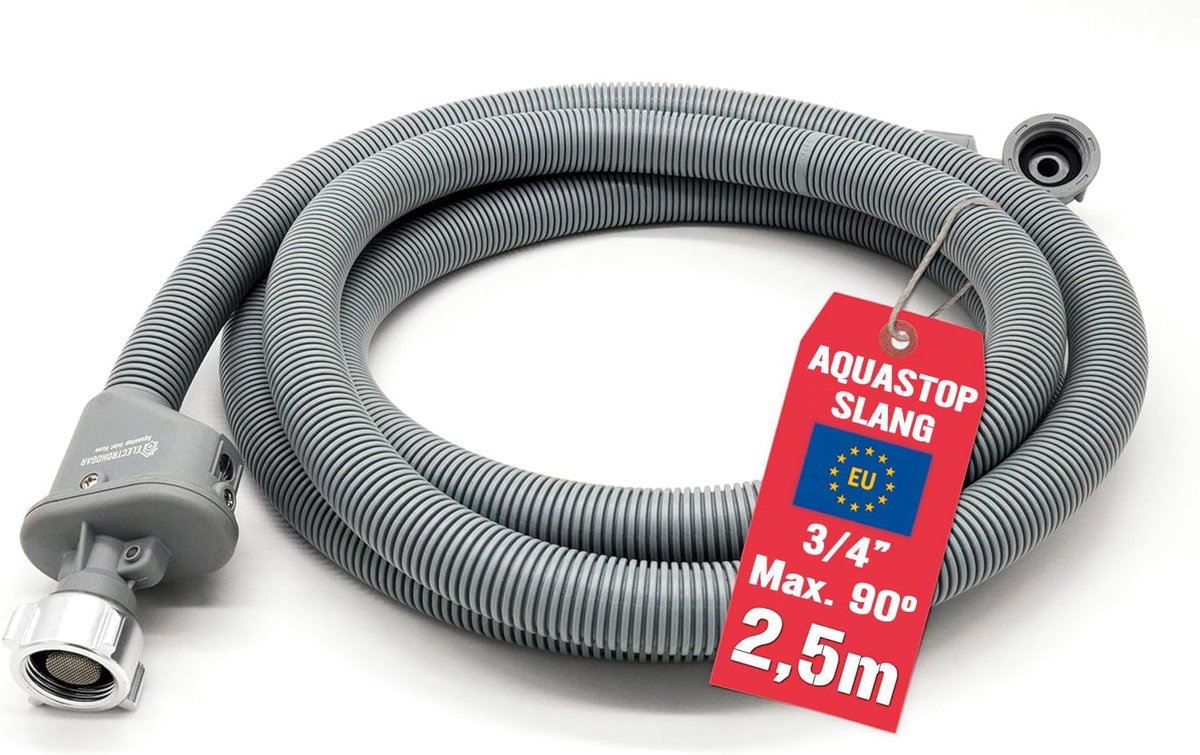 Aquastop Hose Washing Machine and Dishwasher 2.5 m 3/4" - Automatic water break at leak, PVC/PP, 10 bar, VDE 40045970 - ShopVlot
