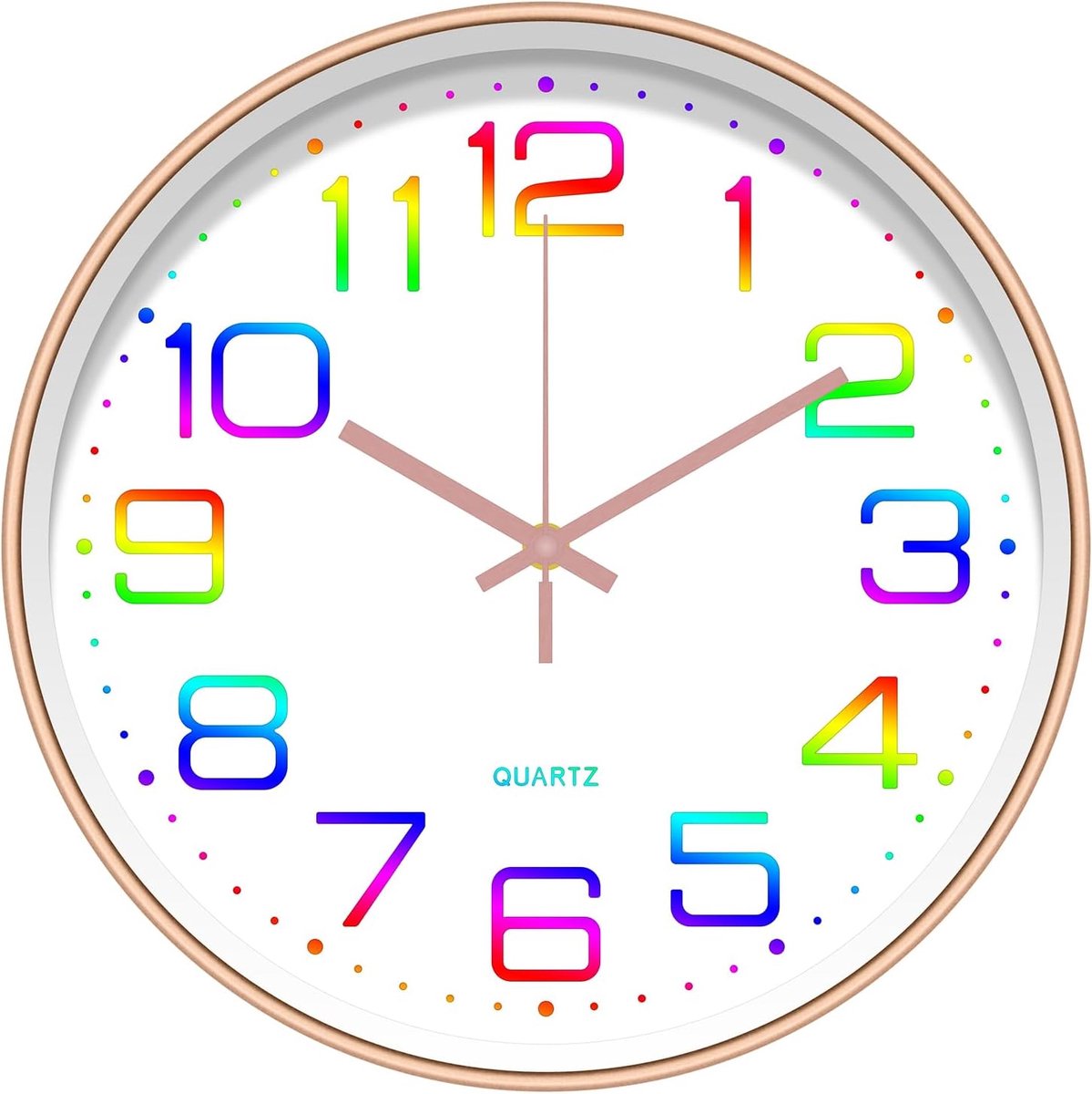 12 Inch Silent Non-Ticking Wall Clock 30cm Modern Quartz Sweep Battery Powered Wall Clocks for Home Living Room - ShopVlot