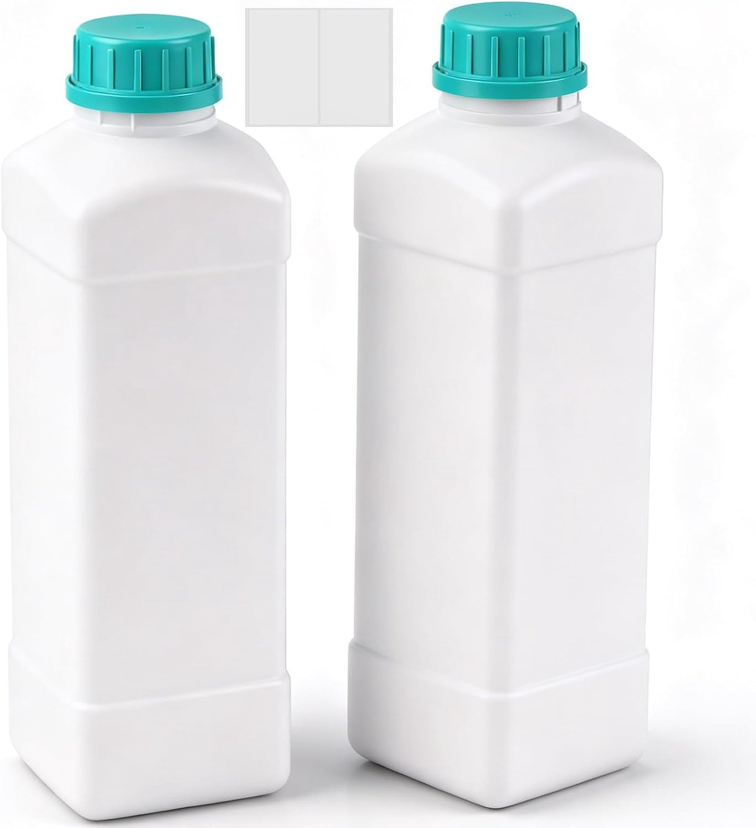 Laboratoriumfles 1000 ml - HDPE fles met schroefdop - brede mond - ideaal voor chemische opslag - ShopVlot