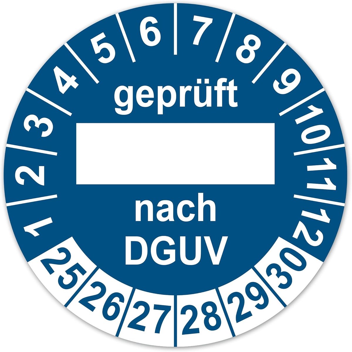Teststickers 30 mm - zelfklevend vinyl - waterdicht - overzichtelijke teststatus - ShopVlot