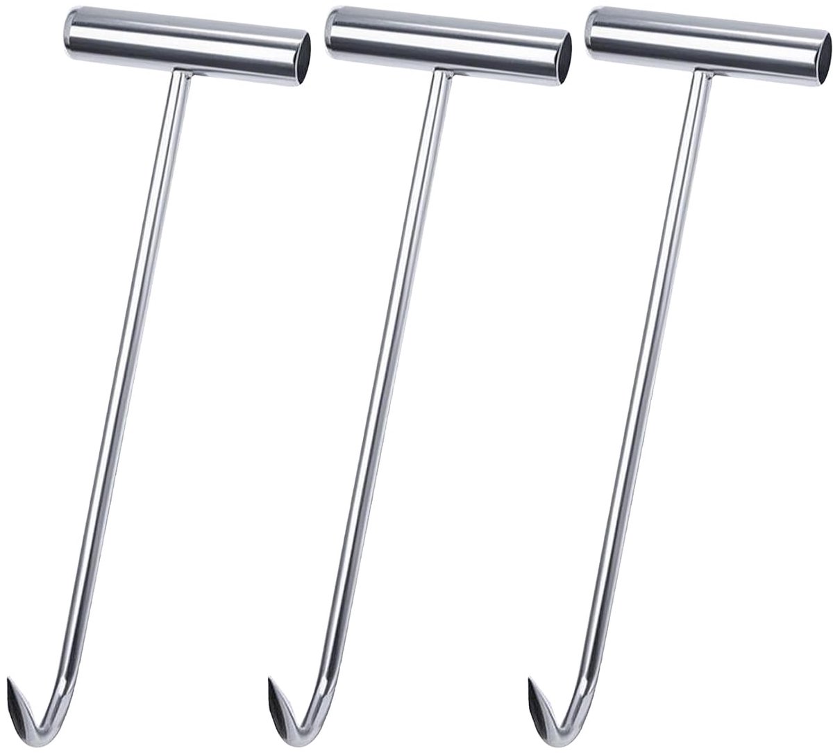Duct lid lifter 30cm - roestvrij staal - T-vormige handgreep - eenvoudig tillen van zware deksels - ShopVlot