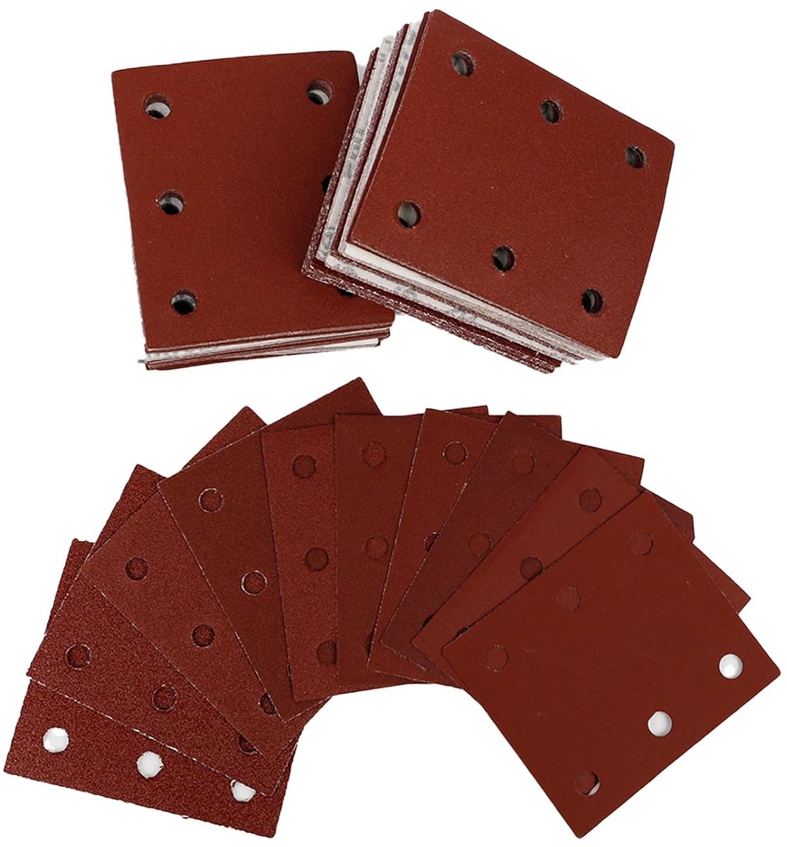 Schuurpapier set 115x101 mm - Klittenband - 10 korrelgroottes - Ideaal voor metaalbewerking - ShopVlot