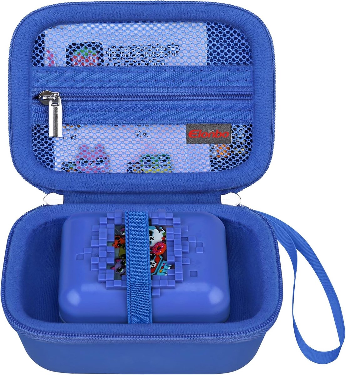 Hoes voor Bitzee digitale huisdieren - Donkerblauw - Reiscover & organizer - ShopVlot