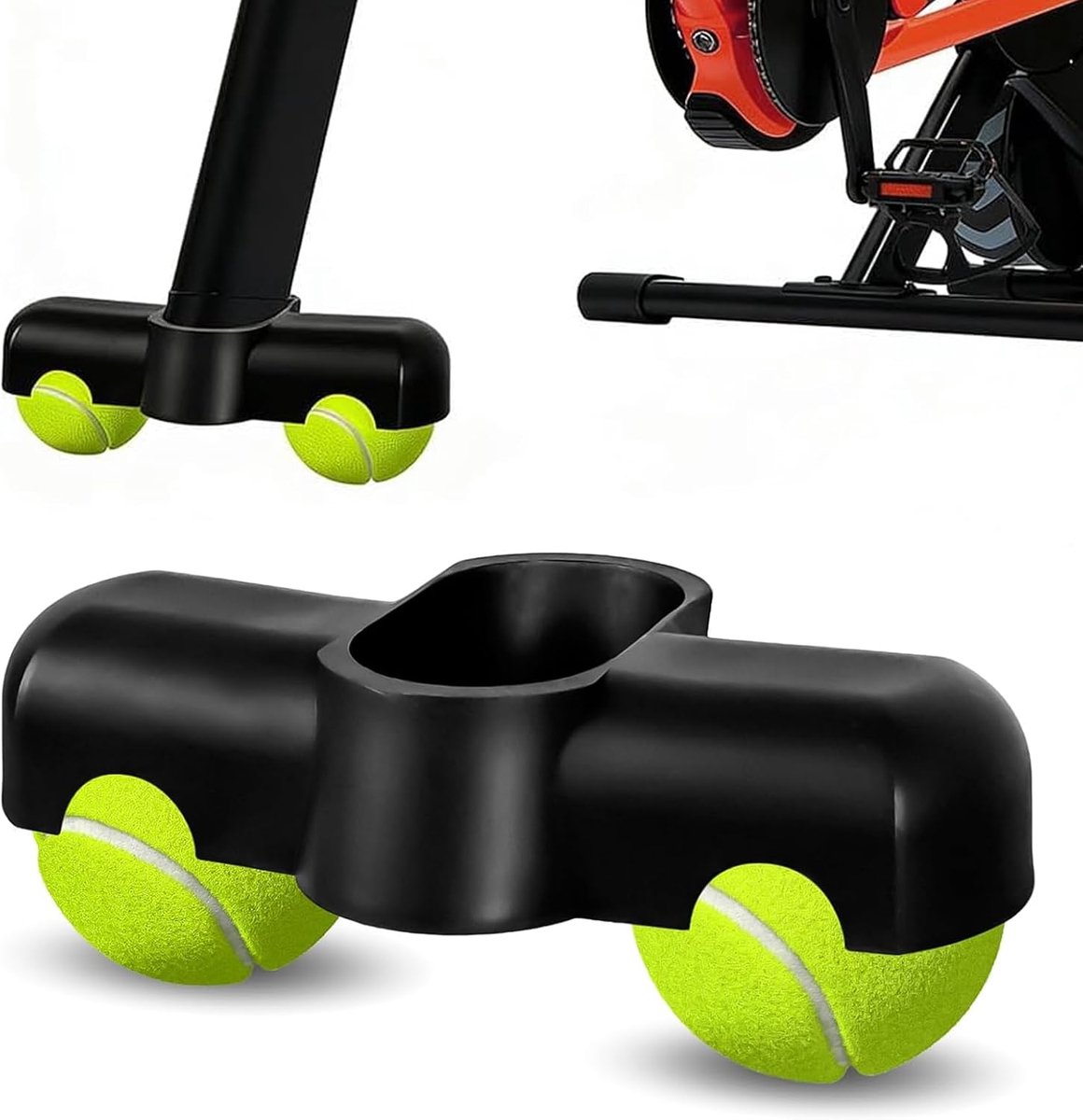 Rocker Plate Voeten met Tennisballen - Indoor Cycling Adapter - Geluidsreductie - Verbeter je training - ShopVlot
