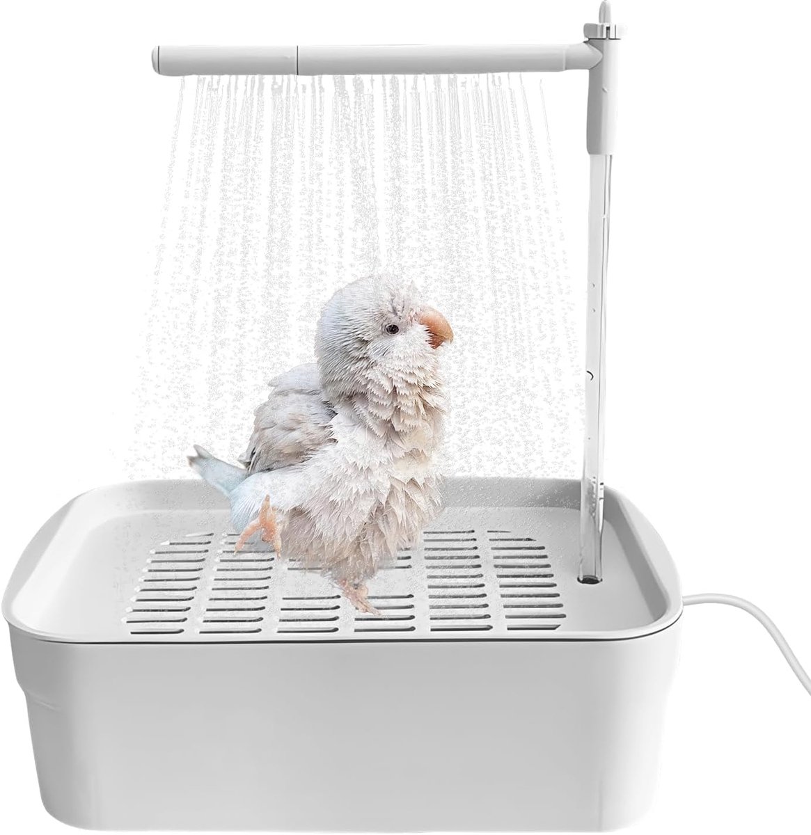 Vogeldouche Parakeets - Automatisch met circulerend water - Stimuleert natuurlijk badgedrag - ShopVlot