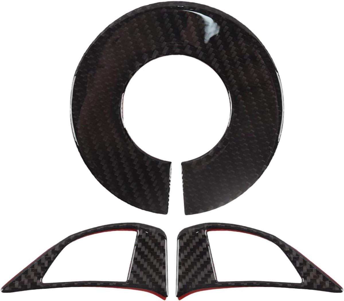 Stuurwielcover carbonfiber - voor Abarth 595/695 en Fiat 500 - eenvoudig te installeren - upgrade je interieur - ShopVlot