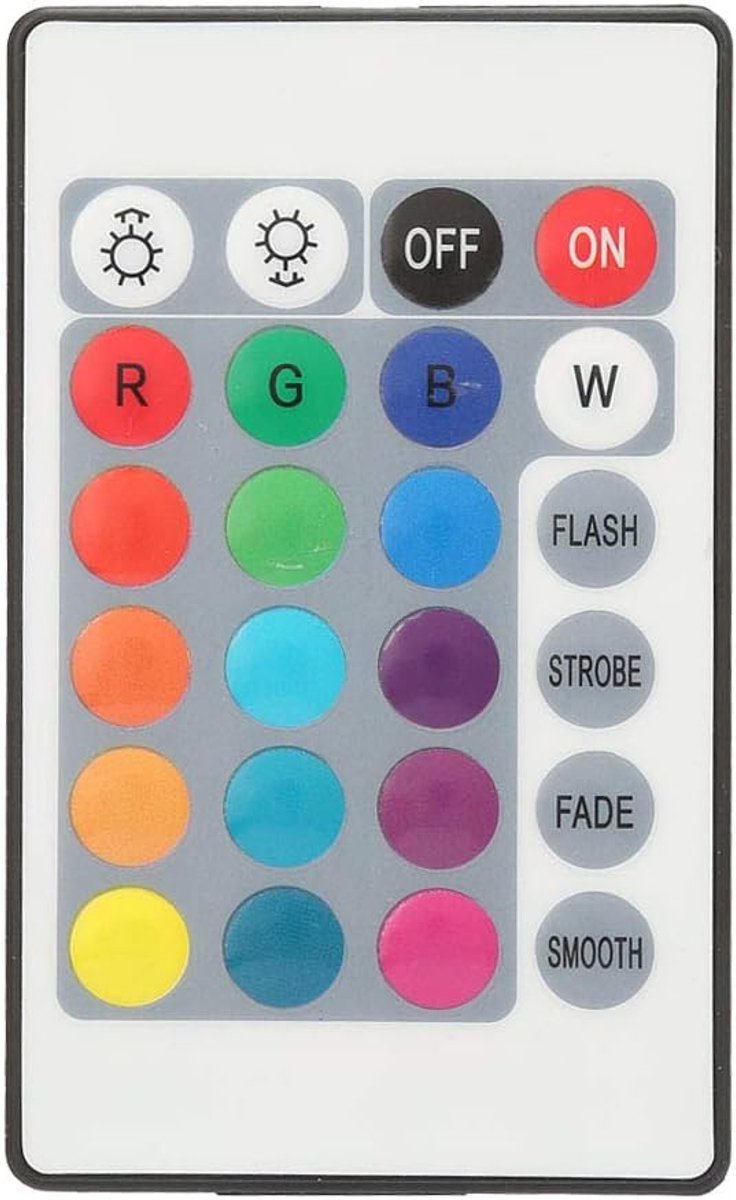 LED Strip 1m 24 Key RGB - Draadloze afstandsbediening - Instelbare helderheid - Creëer sfeervolle verlichting - ShopVlot
