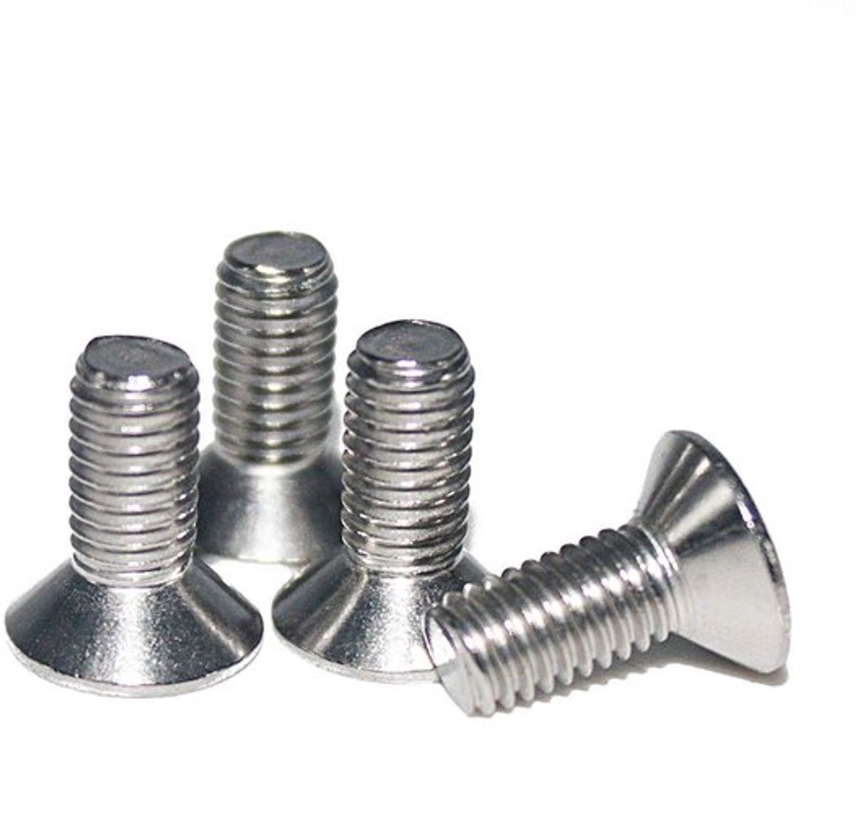 Verzonken Kopschroeven Roestvrij Staal A2 - M6 x 16 mm - 25 Stuks - Volledige Schroefdraad - Binnenzeskant - Bestendig Tegen Roest - Schroeven