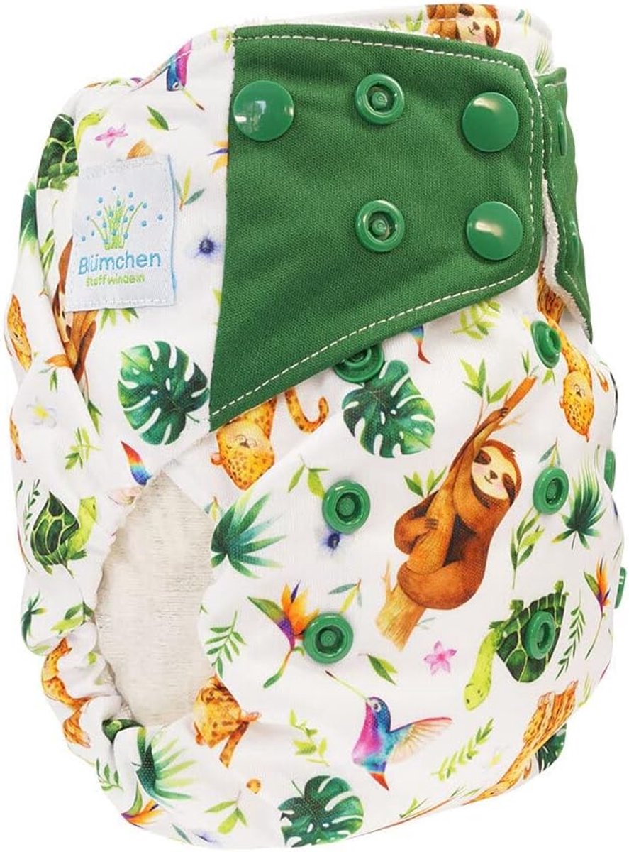 Bamboe luier all-in-one - One Size (3,5-15 kg) - Luiaard - Duurzaam en comfortabel - ShopVlot