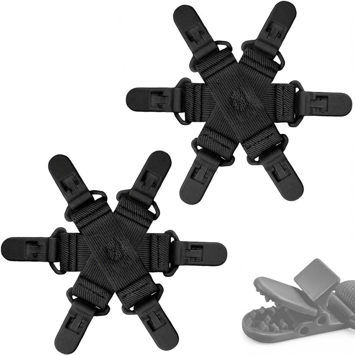 Grip Bed Sheet Detangler met 6 Clips - 8-Tanden Clips - Anti-slip Grip - Voor Dekbedovertrekken - ShopVlot