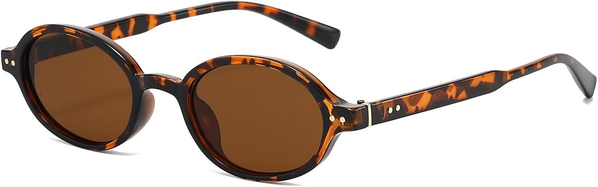 Ovale zonnebril voor vrouwen en mannen - retro 90s stijl - smal frame - UV400 bescherming - ShopVlot