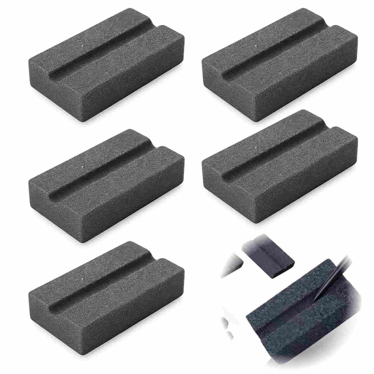 Solidchoice - Set van 5 Dart Slijpstenen met V-vormige Sleuf