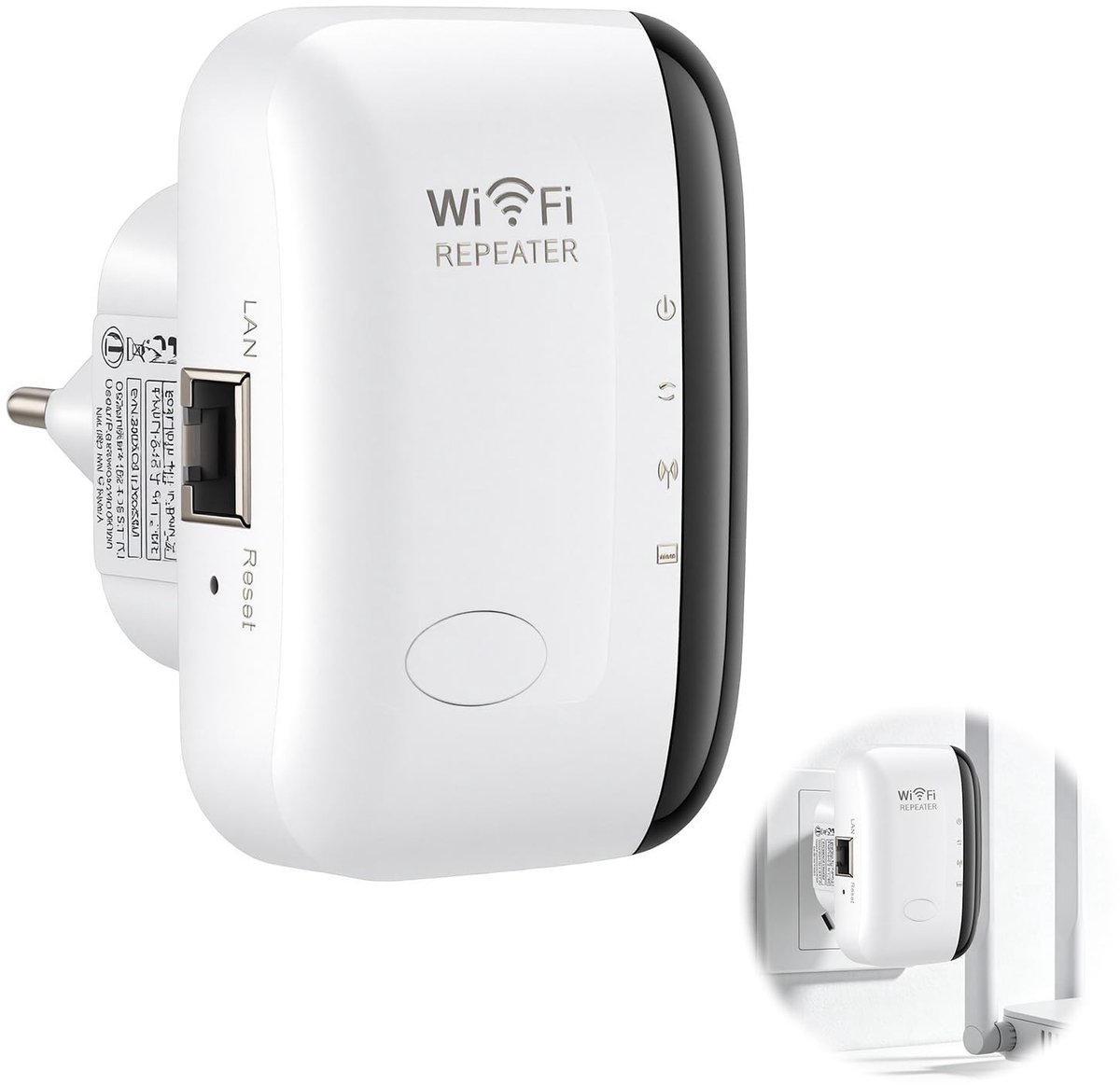 Wifi Versterker WLAN Repeater 300 Mbit/s Stopcontact Model Wit - Deze informatie komt later - €57,34